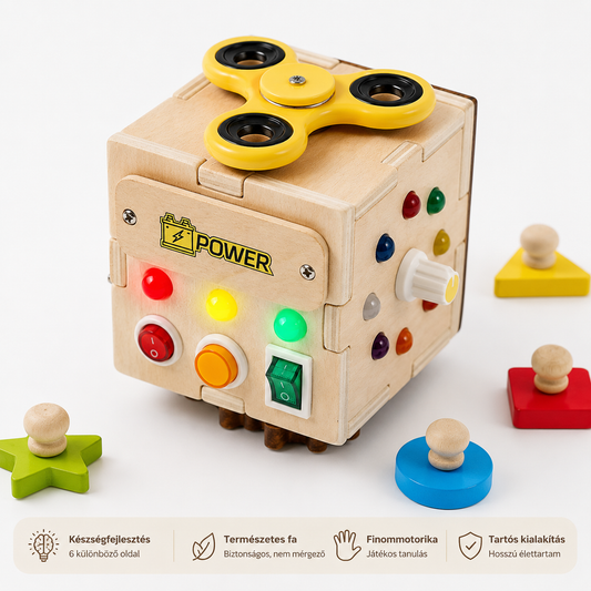 Montessori aktivitás kocka